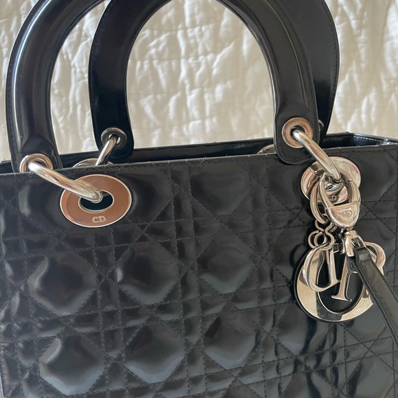 Christian Dior Medium Lady Bag w/ Strap & dust bag - Picture 13 of 15